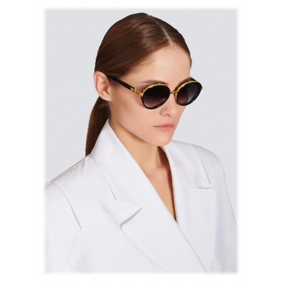 BALMAIN CROISSY BY AKONI BPS 126A Gold Black Titanium Unisex Sunglasses main image 3